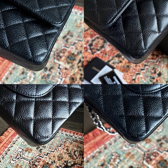 Chanel Classic Medium Black Caviar Double Flap Bag - Picture 7 of 12
